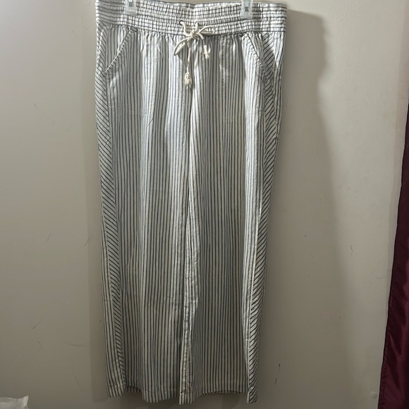 Jolt Pants - Jolt pants size 13! Large Linen blend! Cream with blue stripes! Nice pants!